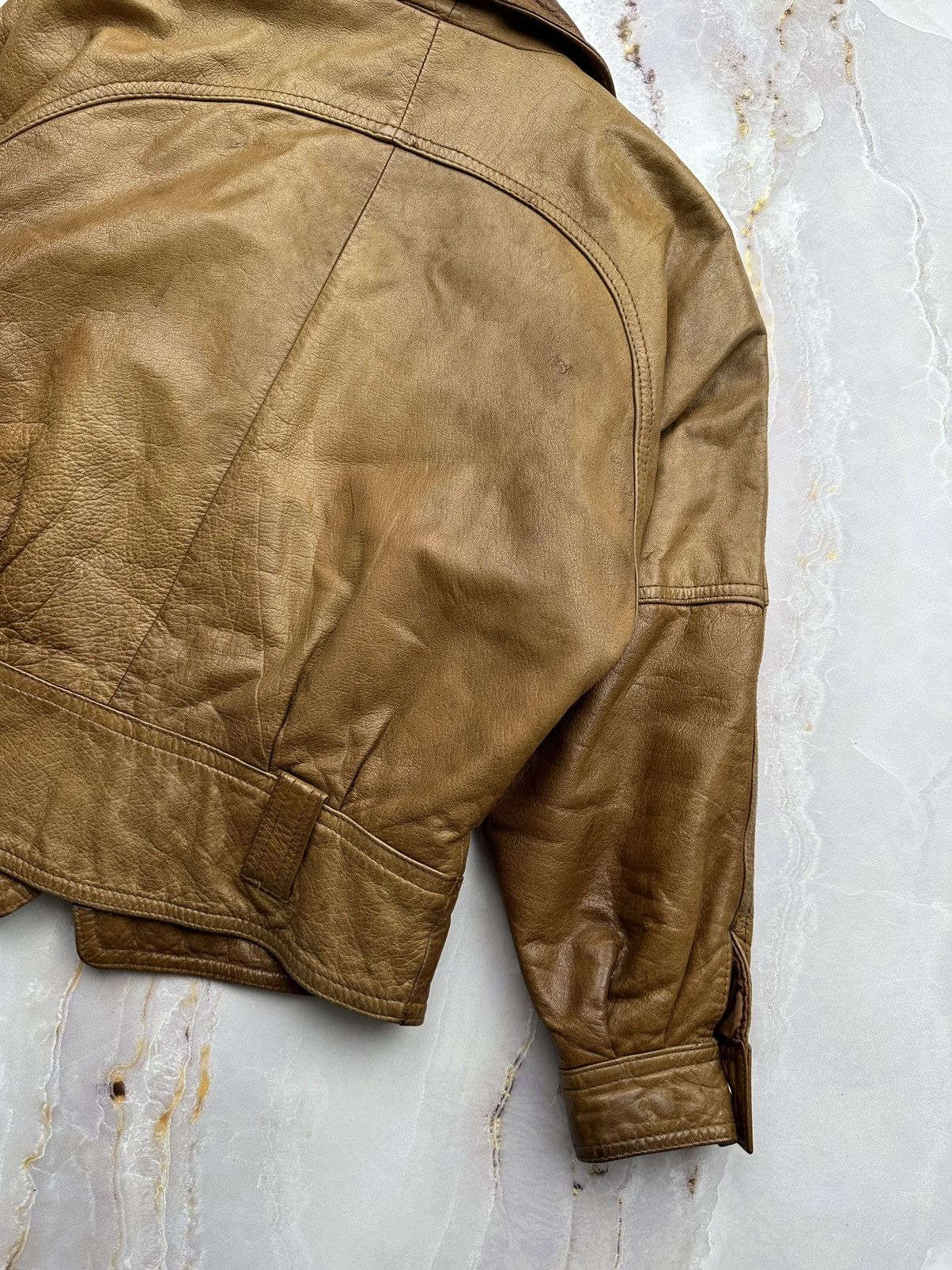 Japanese Brand Vintage Cropped Leather Jacket Size S / US 4 / IT 40 - 14 Thumbnail