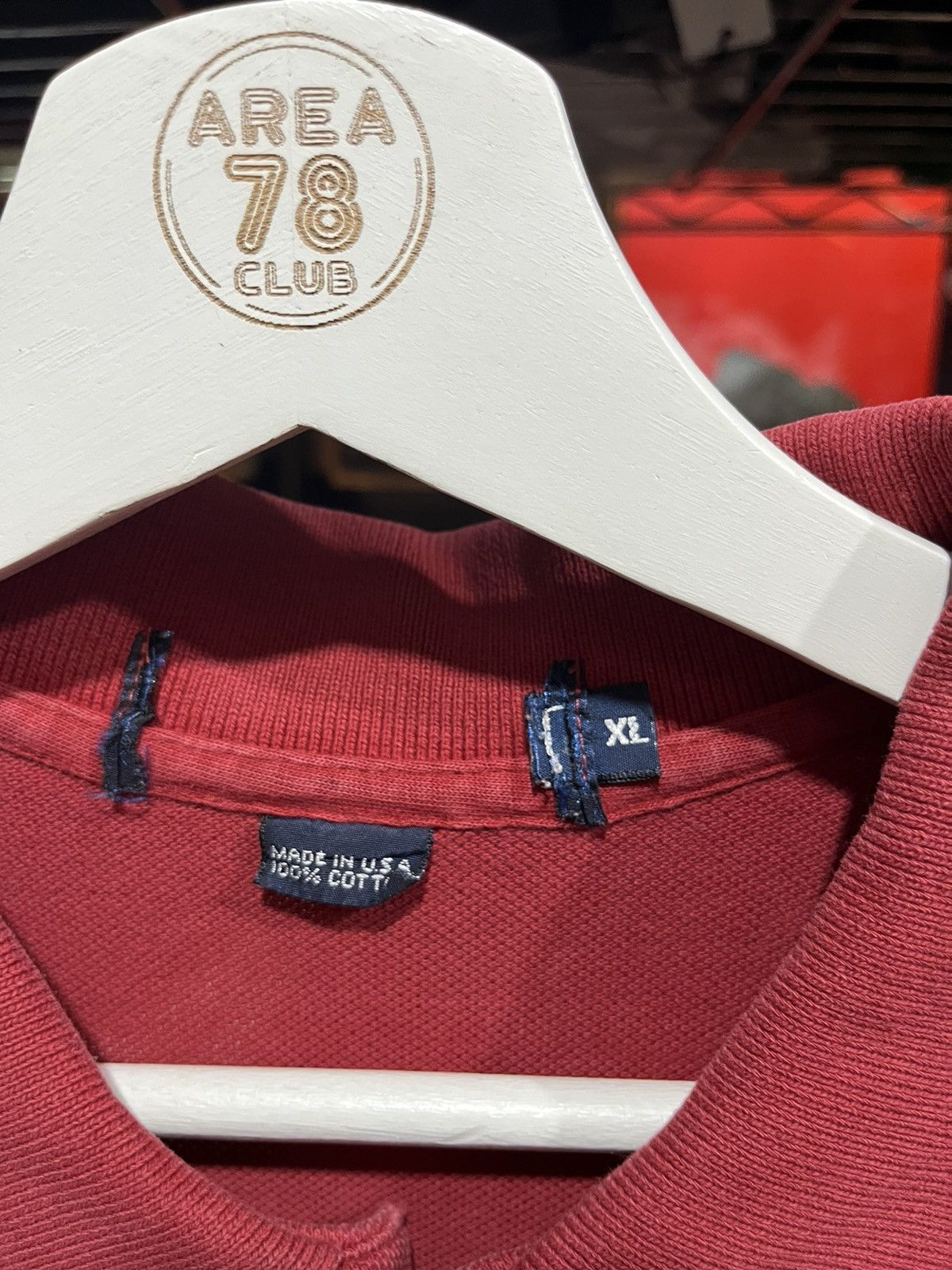 Polo Ralph Lauren Polo Ralph Lauren Pony Shirt Burgundy 90s Size US XL / EU 56 / 4 - 5 Thumbnail