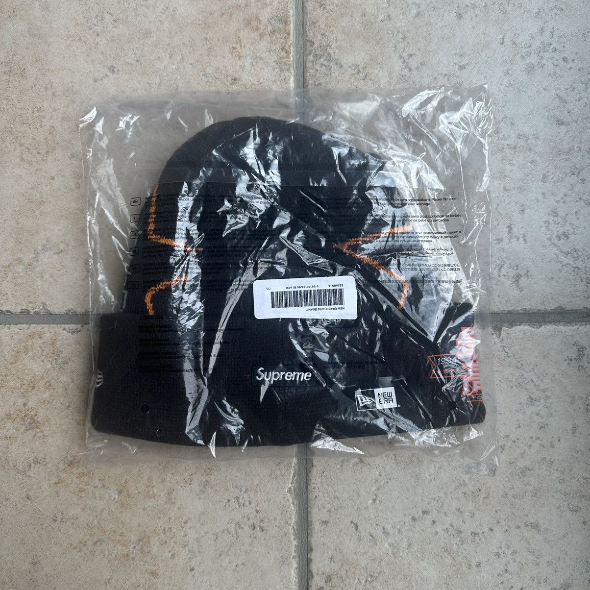 Supreme Supreme New Era Stars Beanie Black Size ONE SIZE - 2 Thumbnail