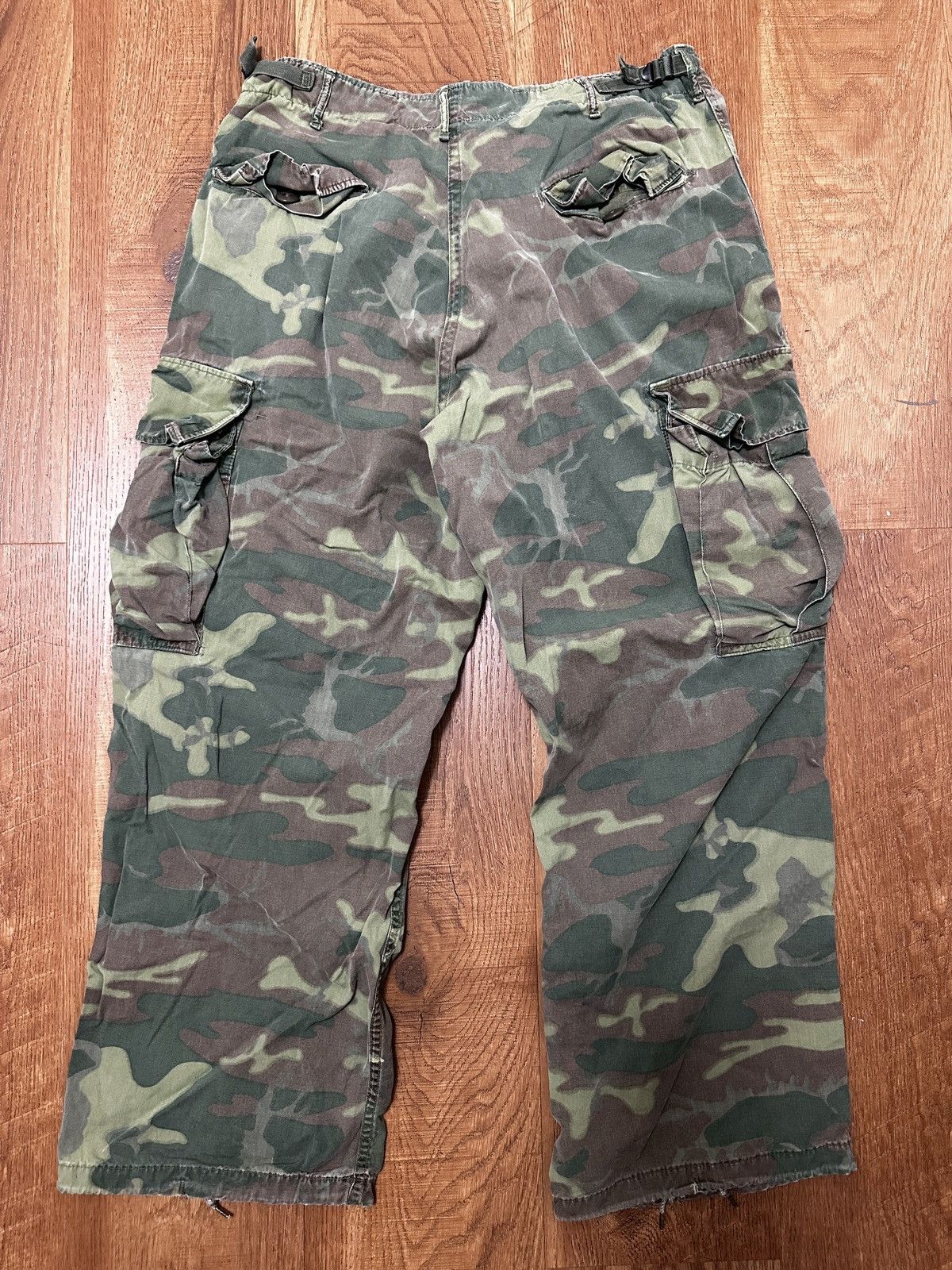 Vintage Vietnam War Poplin ERDL Camo Pants 1967 Size US 31 - 2 Thumbnail