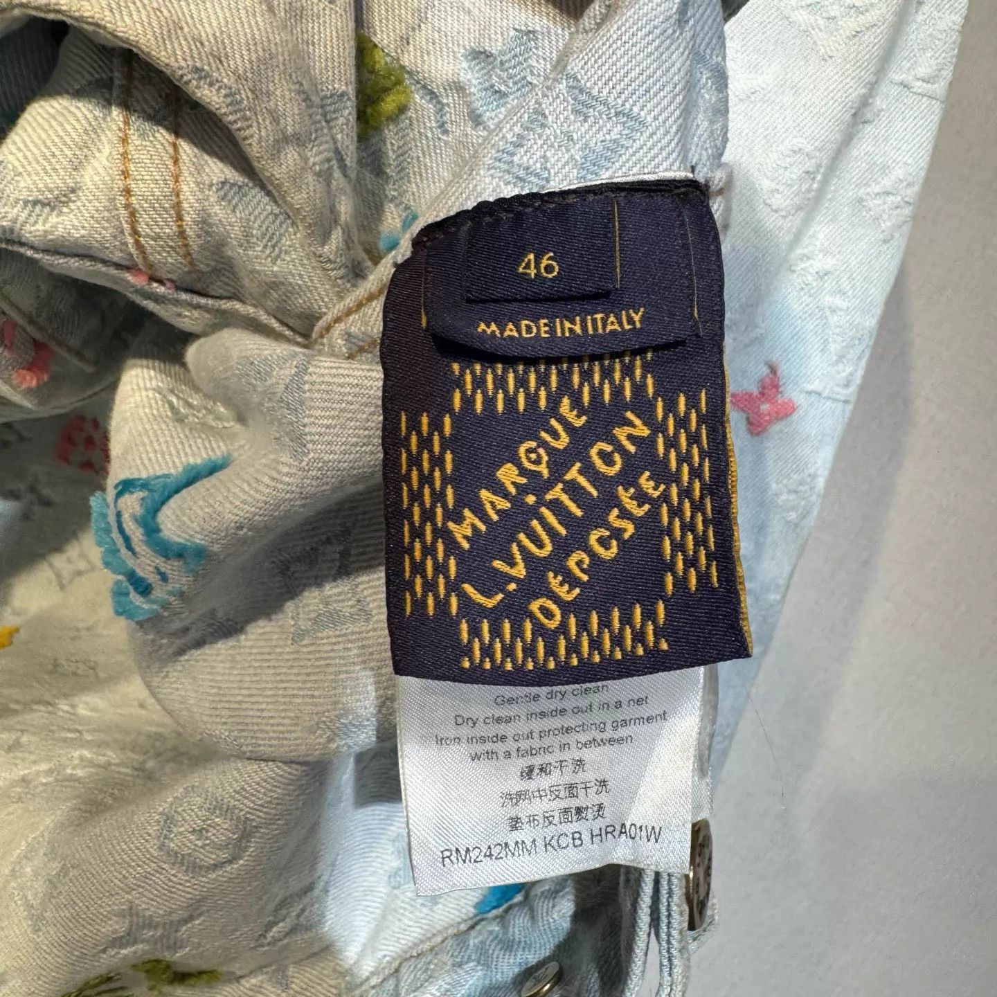 Louis Vuitton LV x Tyler Multicolor All-Over Print Denim Jacket 46 New Size US S / EU 44-46 / 1 - 3 Thumbnail