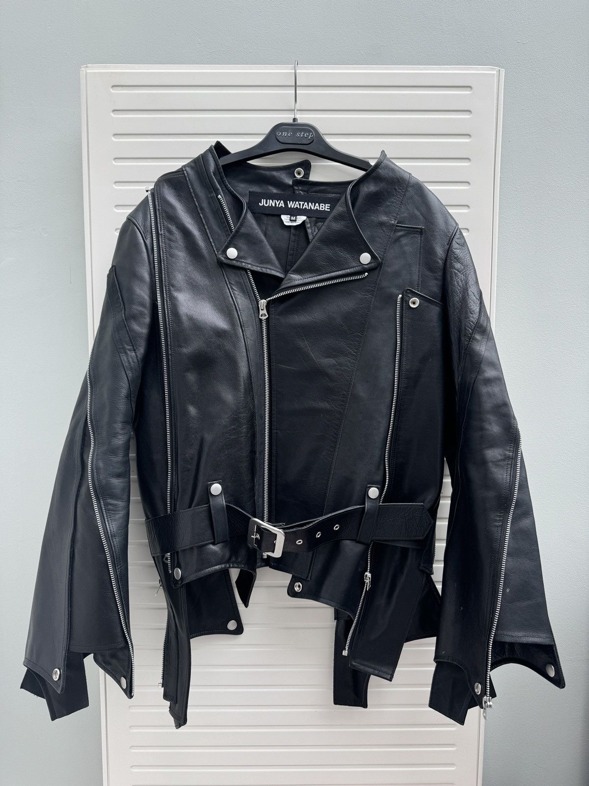 Comme des Garcons × Comme des Garcons Homme Plus × Junya Watanabe Junya Watanabe Comme des Garçons Leather Jacket Perfecto Size US M / EU 48-50 / 2 - 2 Thumbnail