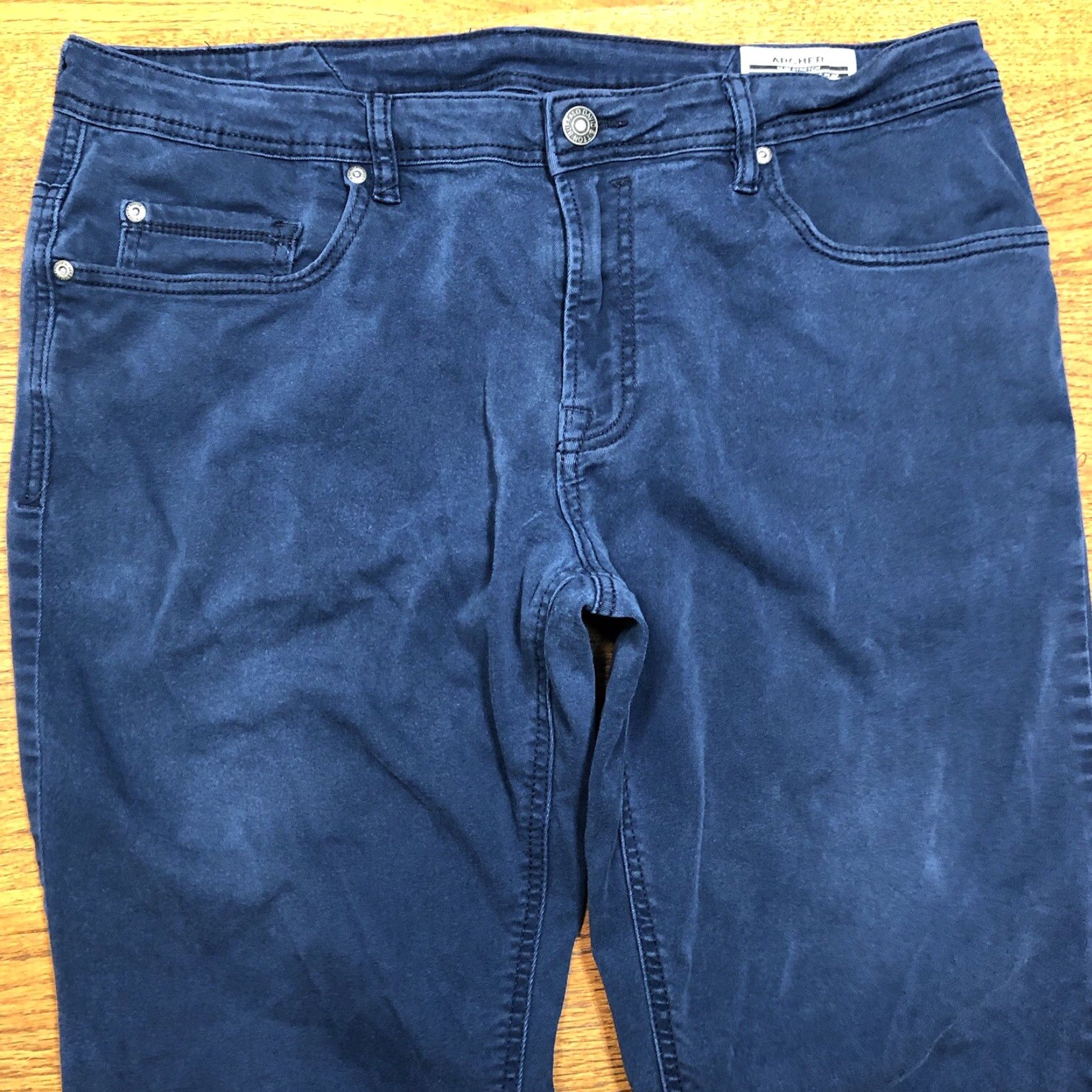 Buffalo David Bitton Buffalo David Bitton Archer Slim Stretch Pants Mens 38x34 38x33 Navy Blue Size US 38 / EU 54 - 4 Thumbnail