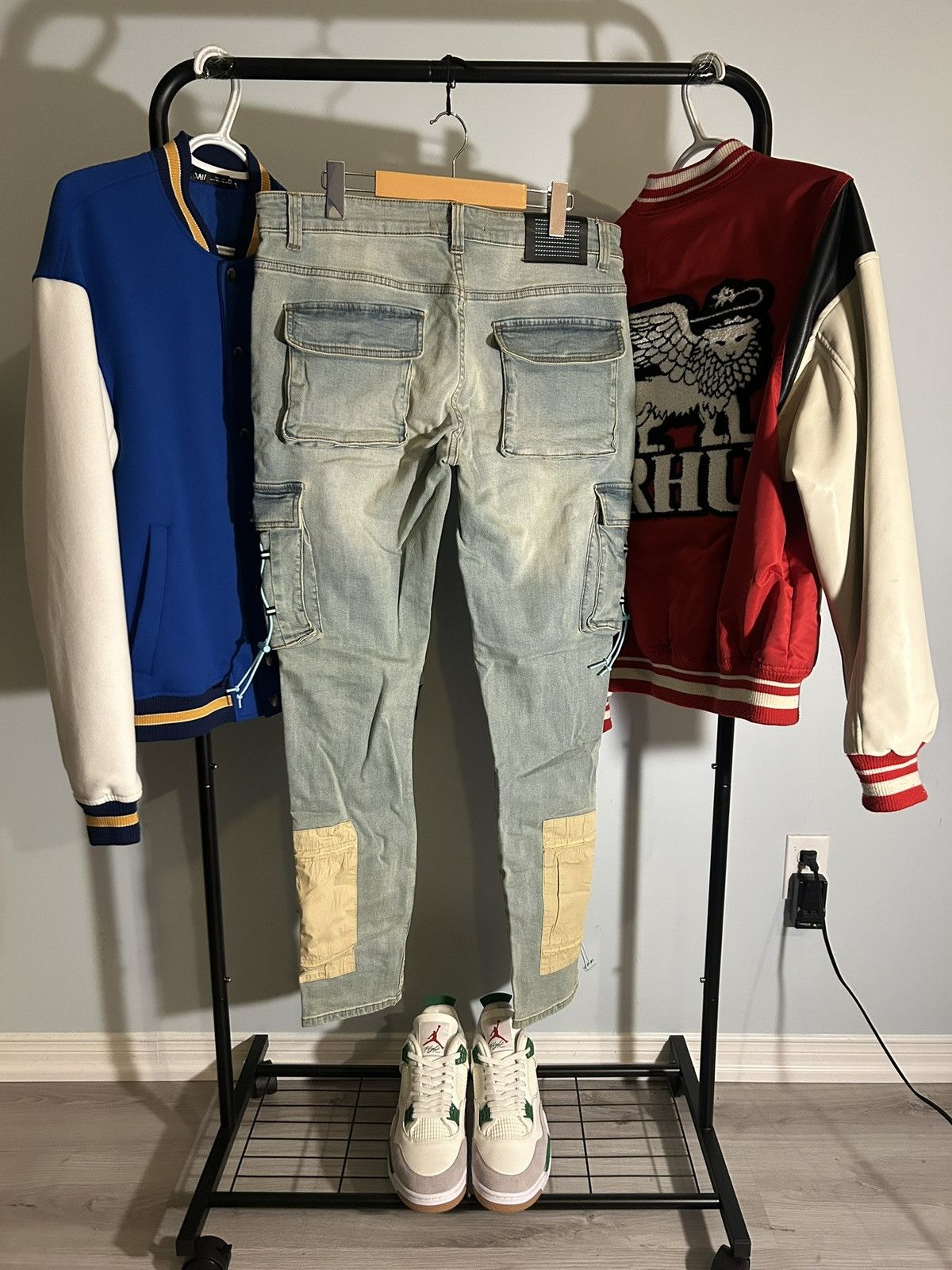 SERENEDE Serenede “CYBER CLOUD” Cargo Jeans Size US 34 / EU 50 - 6 Thumbnail