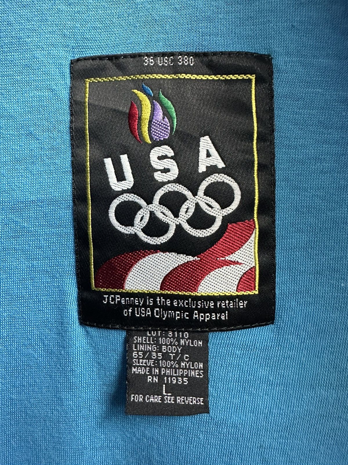 Sports Specialties Vintage Usa Olympic Jc Penny Nylon Zipper Jacket Z07 Size US L / EU 52-54 / 3 - 10 Thumbnail