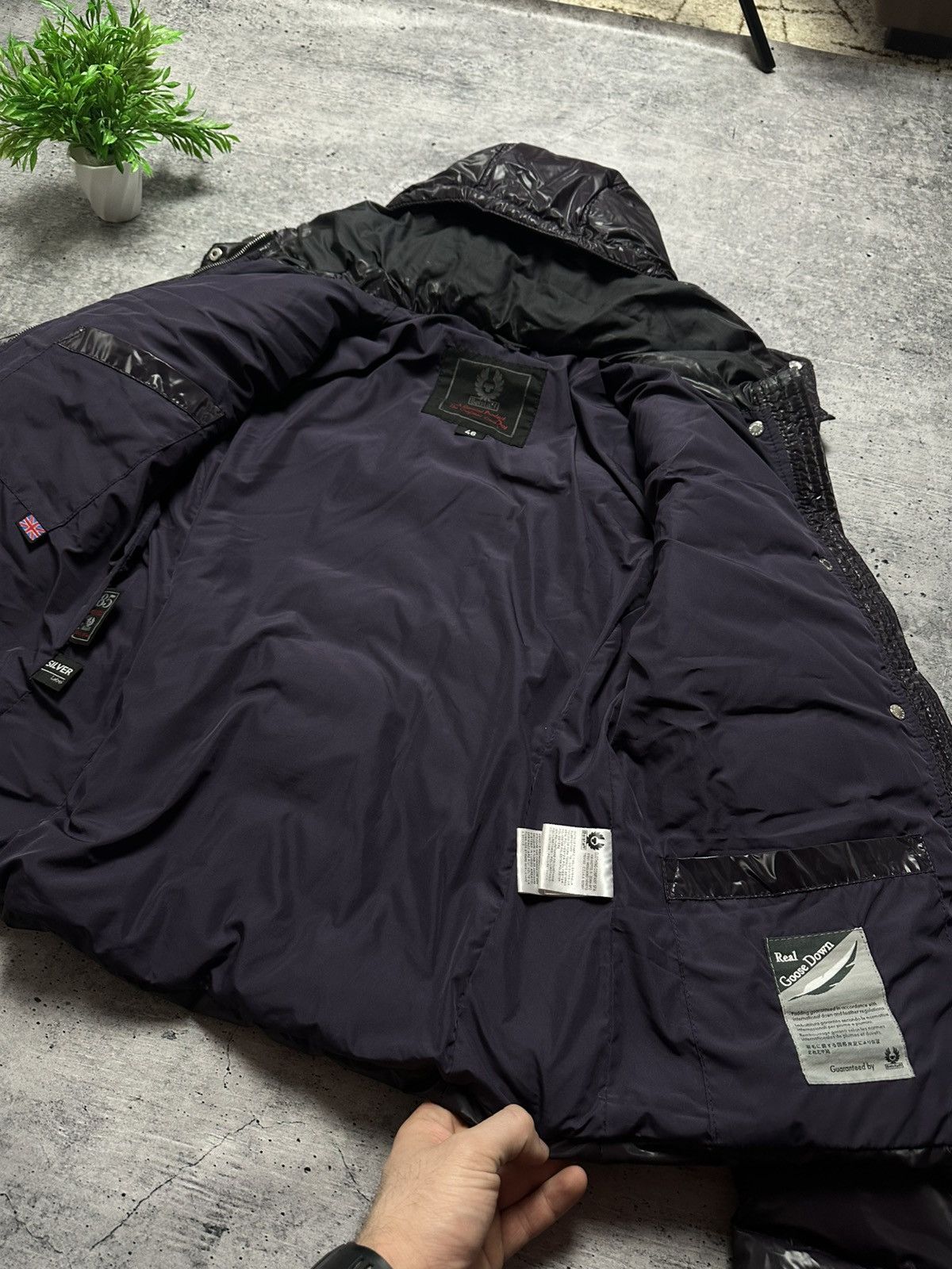 Belstaff Belstaff Goose Down Silver 85 Puffer Winter Jacket Size L / US 10 / IT 46 - 10 Thumbnail
