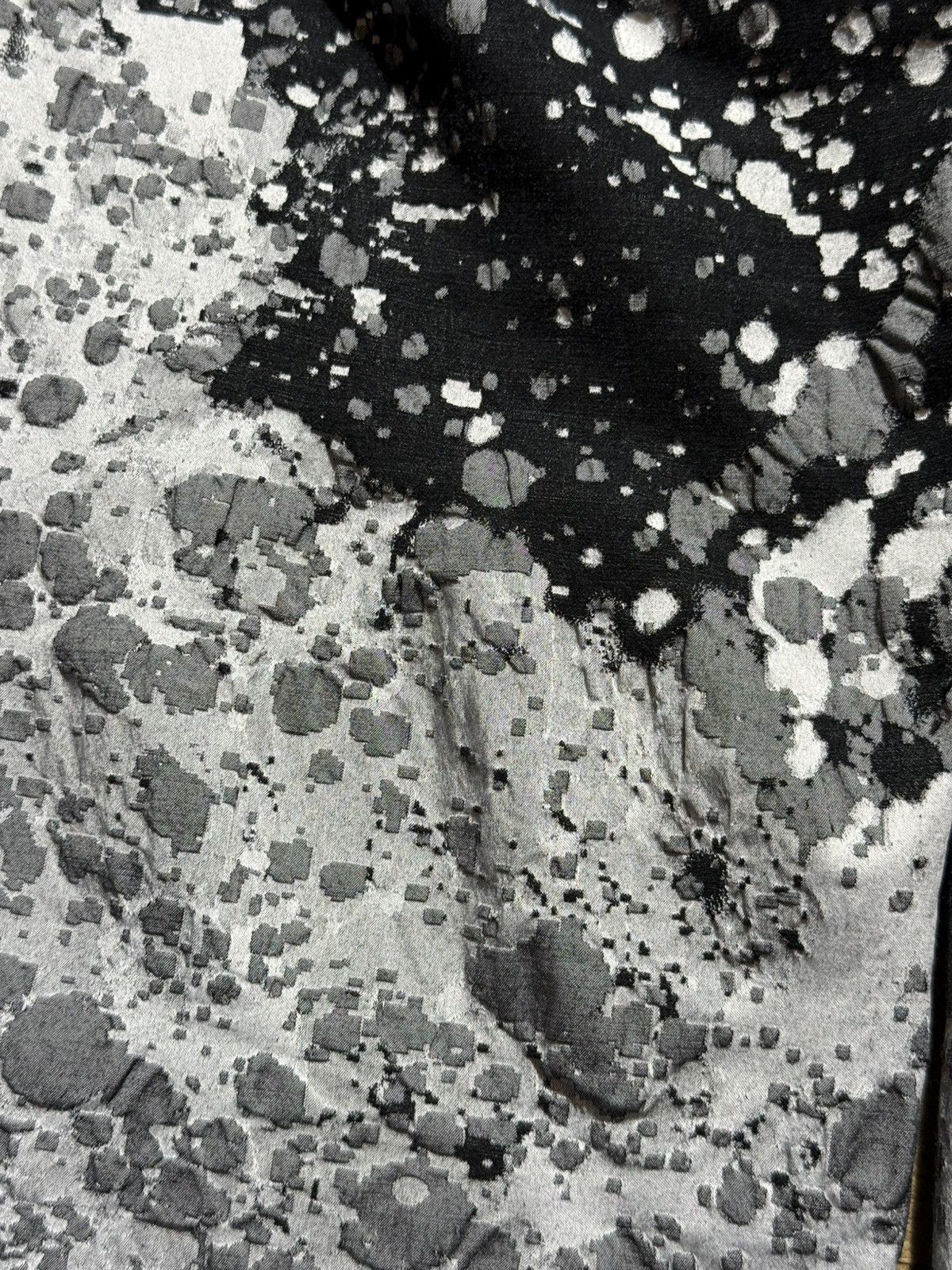 Issey Miyake 2000s Issey Miyake Shadow Paint Splatter Stitch Print Pants Size US 28 / EU 44 - 5 Thumbnail