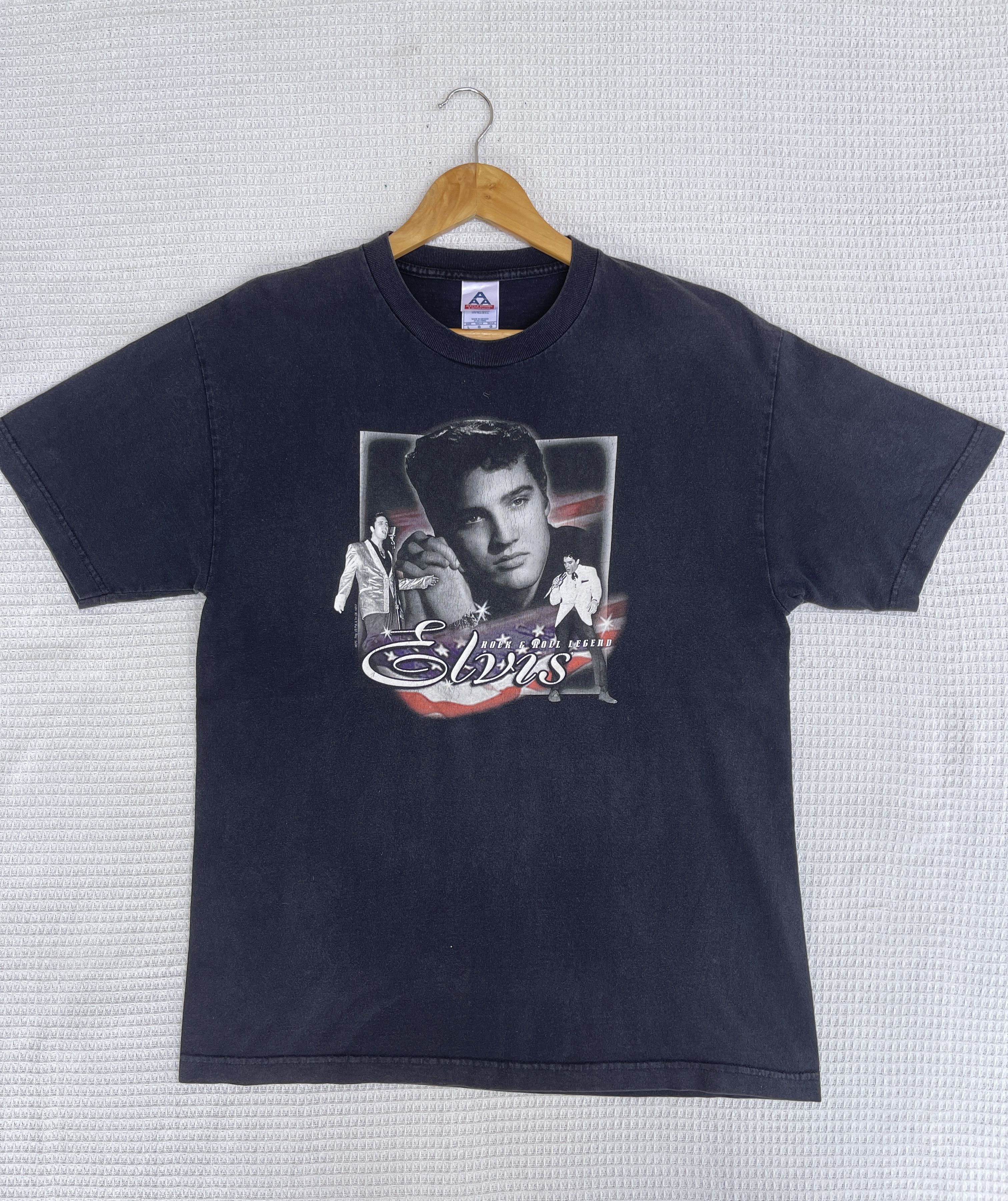 Band Tees LastDrop🔥Rare🔥Vtg Elvis Presly Rock & Roll Sun Faded T-Shirt Size US L / EU 52-54 / 3 - 7 Thumbnail