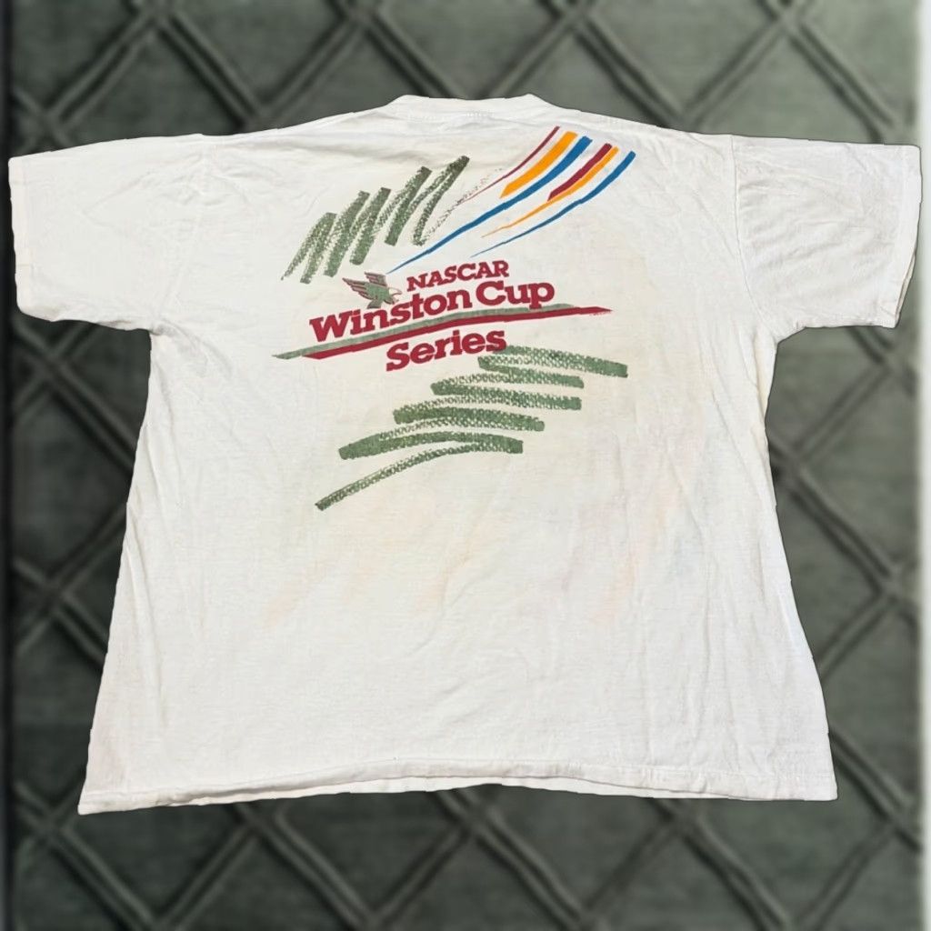 Vintage VINTAGE Winston NASCAR Front Pocket White Racing T-Shirt XL Men 90s Size US XL / EU 56 / 4 - 1 Thumbnail
