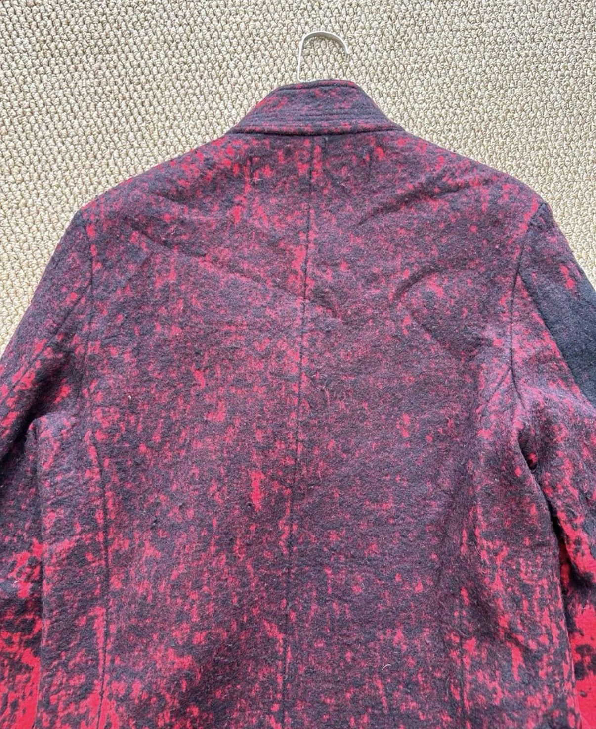 Junya Watanabe Junya Watanabe CDG Red & Black Tie-Dye Wool Jacket K23 Size US M / EU 48-50 / 2 - 9 Thumbnail