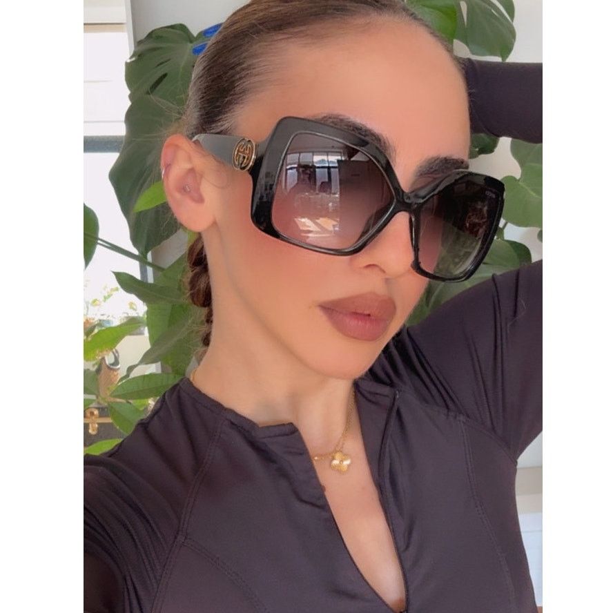 Gucci NEW Gucci GG2015S Black Oversized Wraparound Sunglasses $475 Size ONE SIZE - 1 Thumbnail