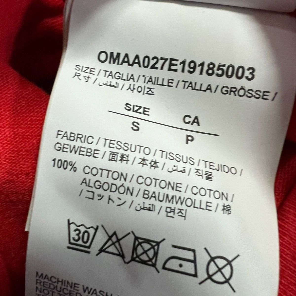 Off-White Off-White Unfinished Arrows Red T Shirt Size US S / EU 44-46 / 1 - 6 Thumbnail