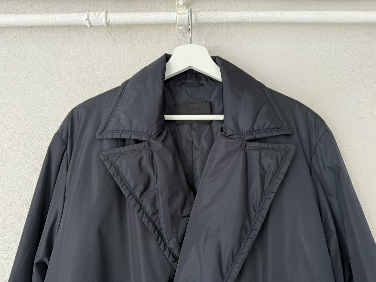 Prada Nylon Double-Breasted Padded Coat in Black Size US M / EU 48-50 / 2 - 2 Thumbnail