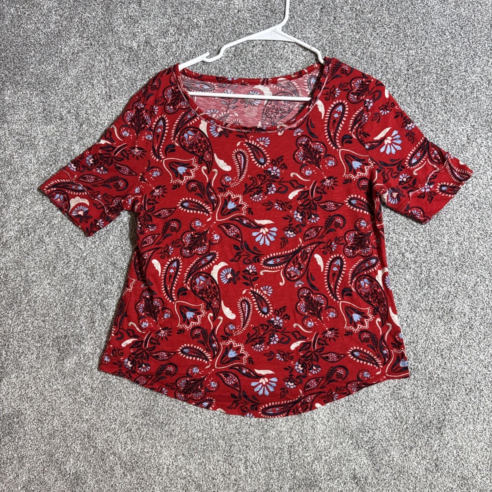 Other Cato Top Womens Large Boho Paisley Floral Dainty Romantic Size L / US 10 / IT 46 - 1 Thumbnail