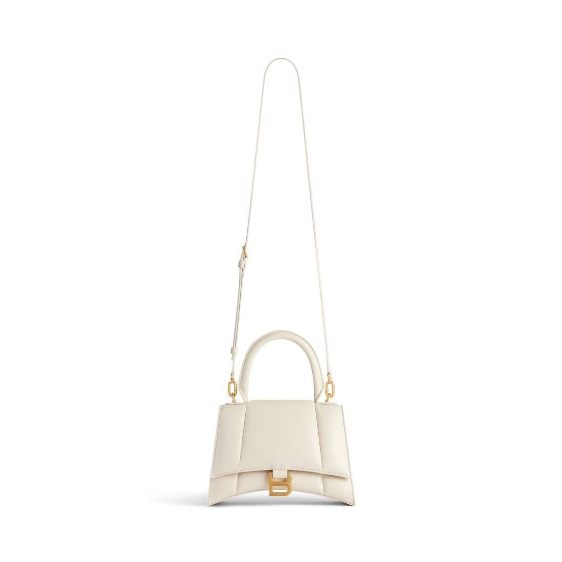 Balenciaga o1mt1gz0525 Size: OS / Hourglass Small Handbag Light Beige Size ONE SIZE - 5 Thumbnail