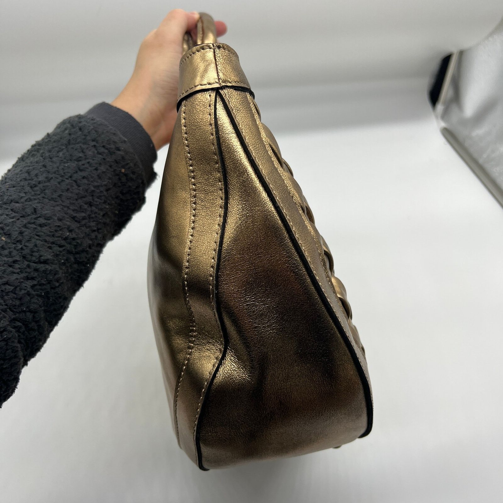 Other Patricia Nash Leather Womens Handbags Oliena Satchel Bronze Size ONE SIZE - 11 Thumbnail