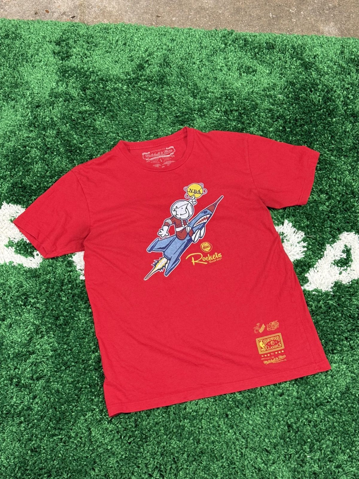 Mitchell & Ness Mitchell & Ness Red Rockets NBA Houston Tee Large Texas Size US L / EU 52-54 / 3 - 1 Thumbnail