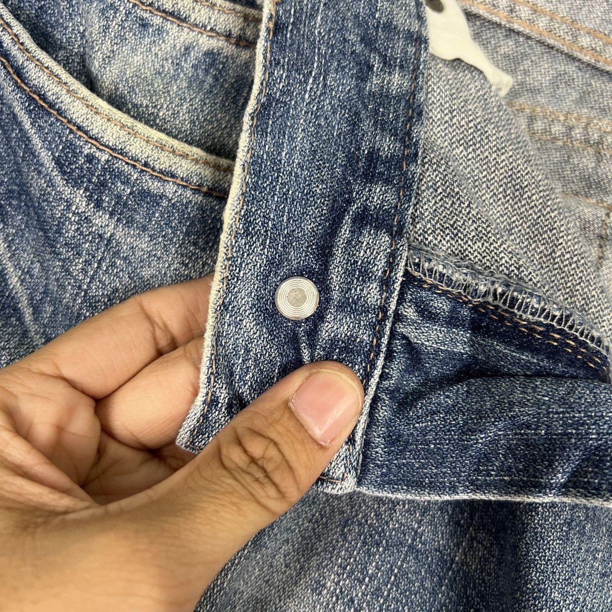 Beauty Beast 🔥 PICK NYLAUS CARGO DENIM JEANS Size US 33 - 13 Thumbnail