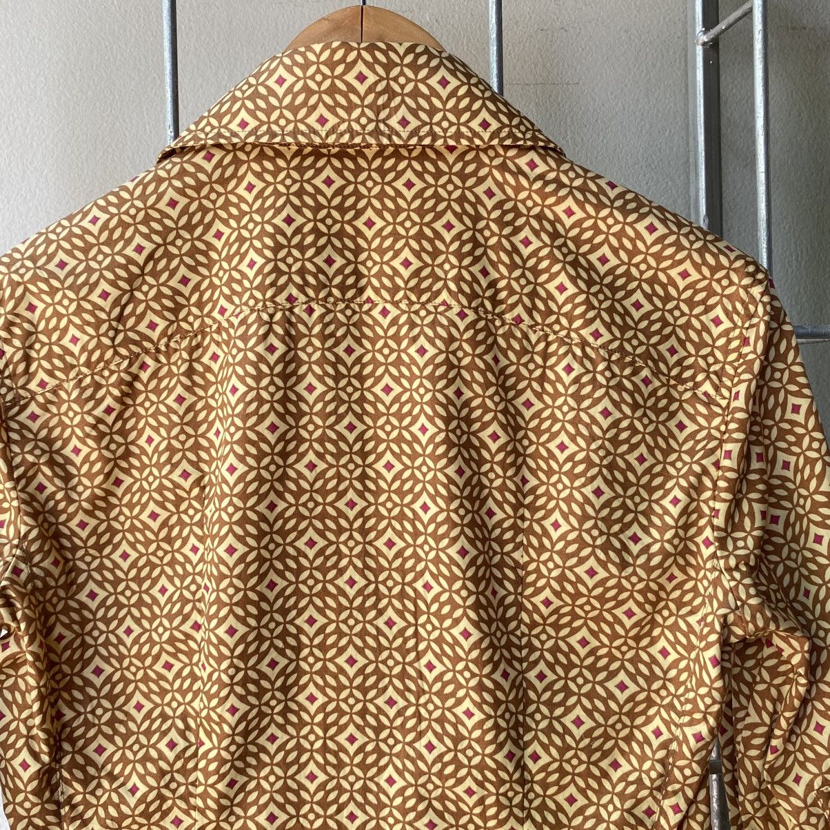 Sportmax Sportmax Brown Geometric Fitted Blouse Size S / US 4 / IT 40 - 11 Thumbnail