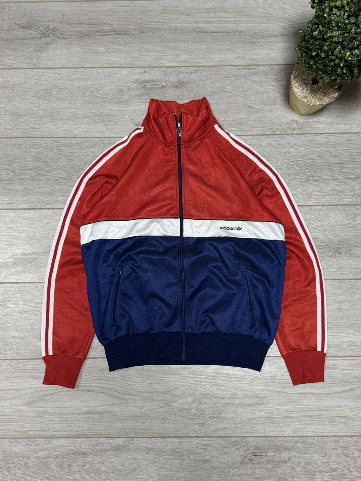 Adidas Adidas West Germany track jacket zip stripes Size US M / EU 48-50 / 2 - 1 Thumbnail
