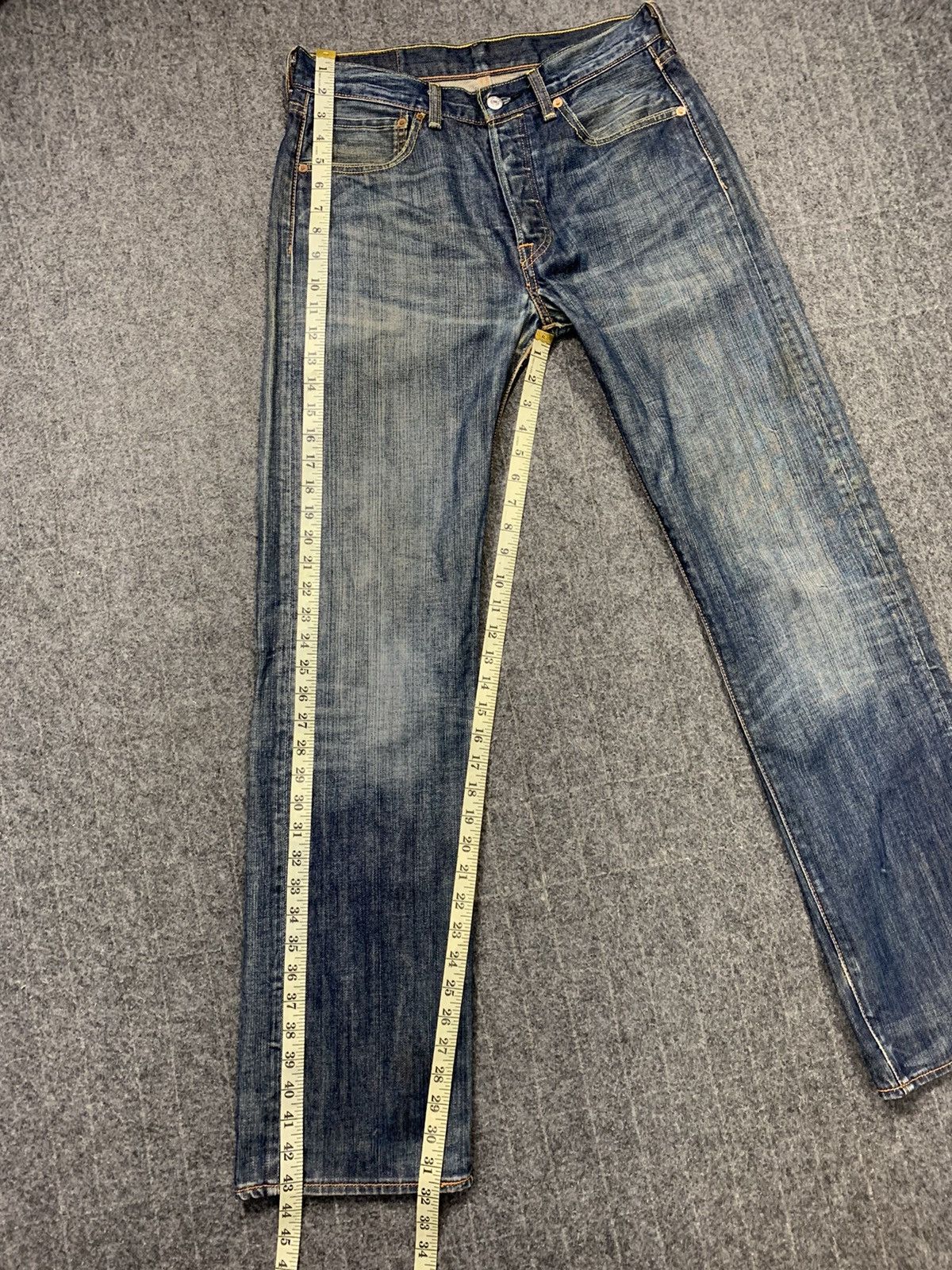 Levi's Hype 90s Levi’s Strauss Lot 501 Indigo Denim Jeans Buttonfly Size US 29 - 15 Thumbnail