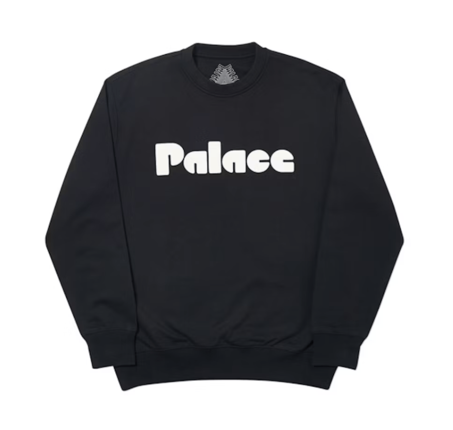 image of New Palace Black Ace Crew Sweater – Xl, Men's