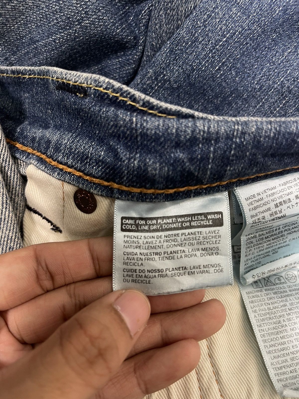 Levi's Levis 511 Light Blue Flare Denim Jeans Size US 36 / EU 52 - 16 Thumbnail