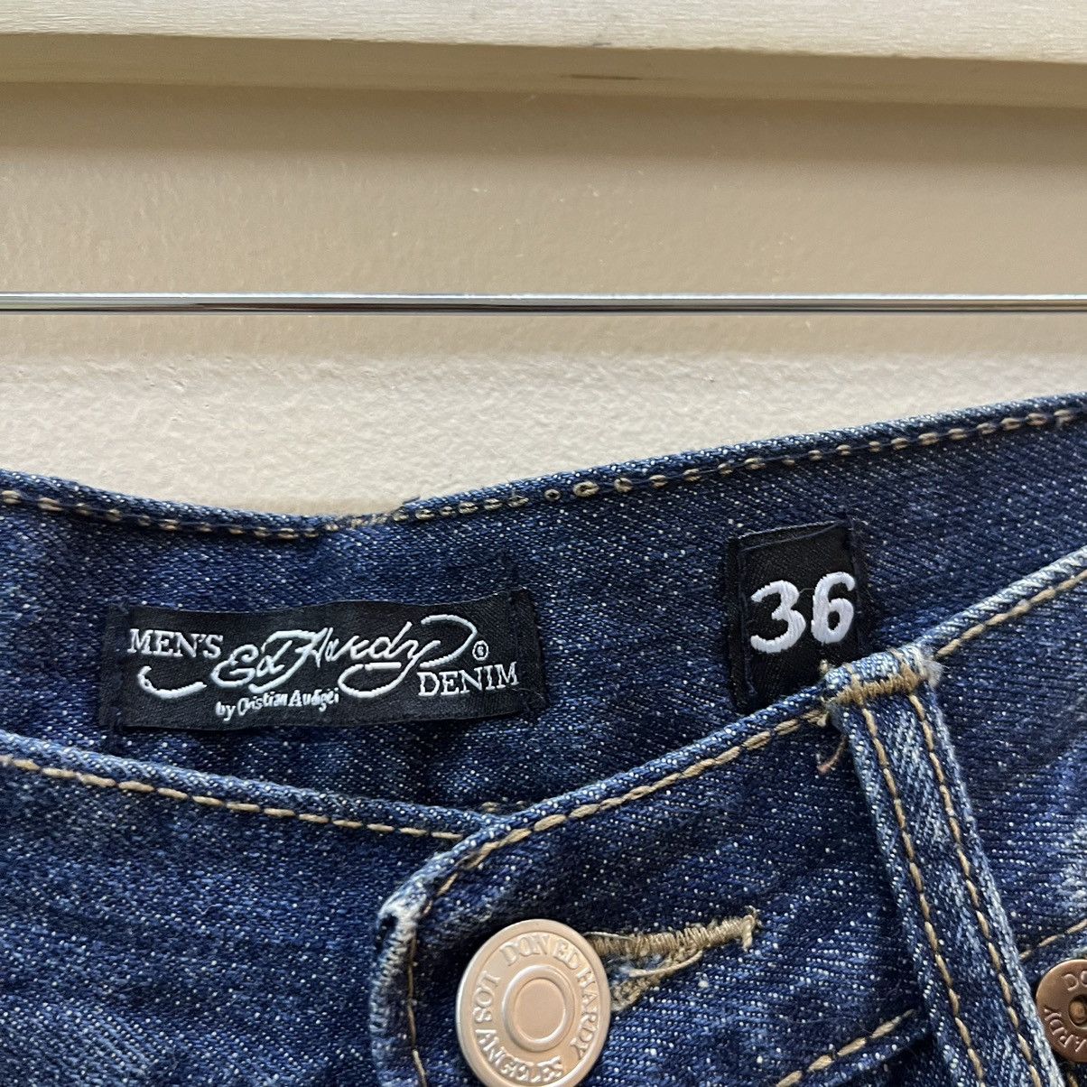 Christian Audigier × Ed Hardy × Von Dutch Vintage Y2k Ed Hardy Embroided and patches Jeans Size US 34 / EU 50 - 9 Thumbnail