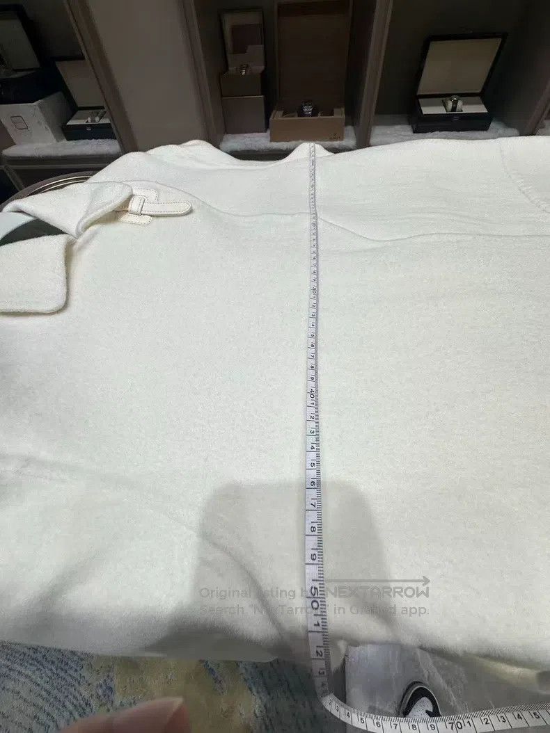 Hermes Hermes 22 Autumn-Winter Off-White Cashmere Coat Size XS / US 0-2 / IT 36-38 - 9 Thumbnail