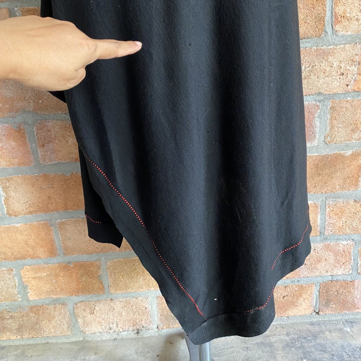 Issey Miyake ISSEY MIYAKE Black Asymmetrical Stitch Dress Size XS / US 0-2 / IT 36-38 - 12 Thumbnail