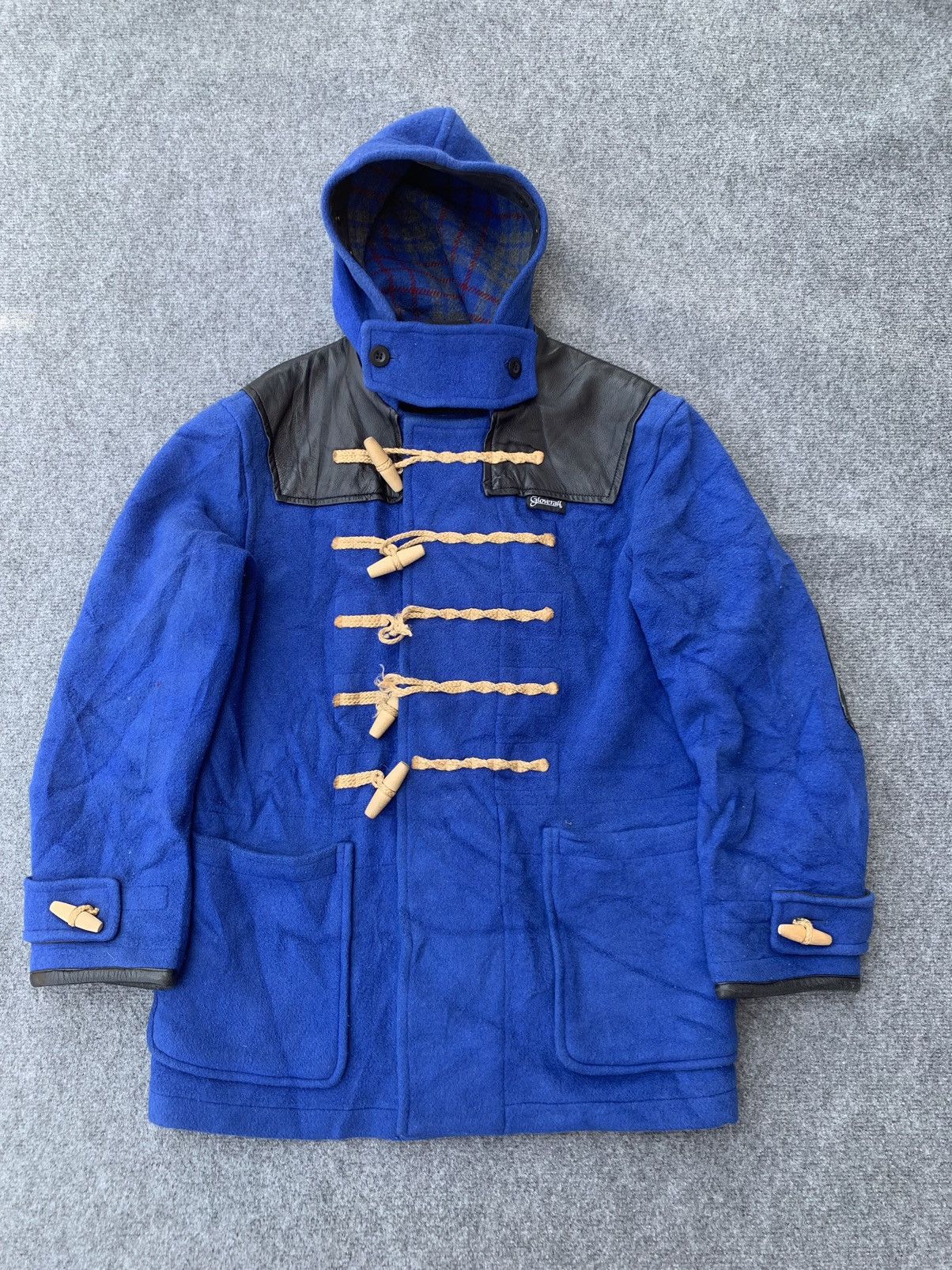 Vintage Gloverall patch leather Monty Duffle