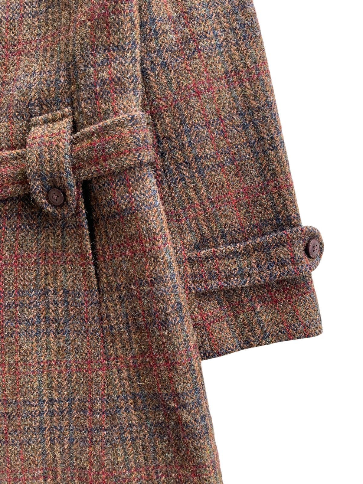 Harris Tweed Harris Tweed Wool Checked Long Coat Size S / US 4 / IT 40 - 7 Thumbnail