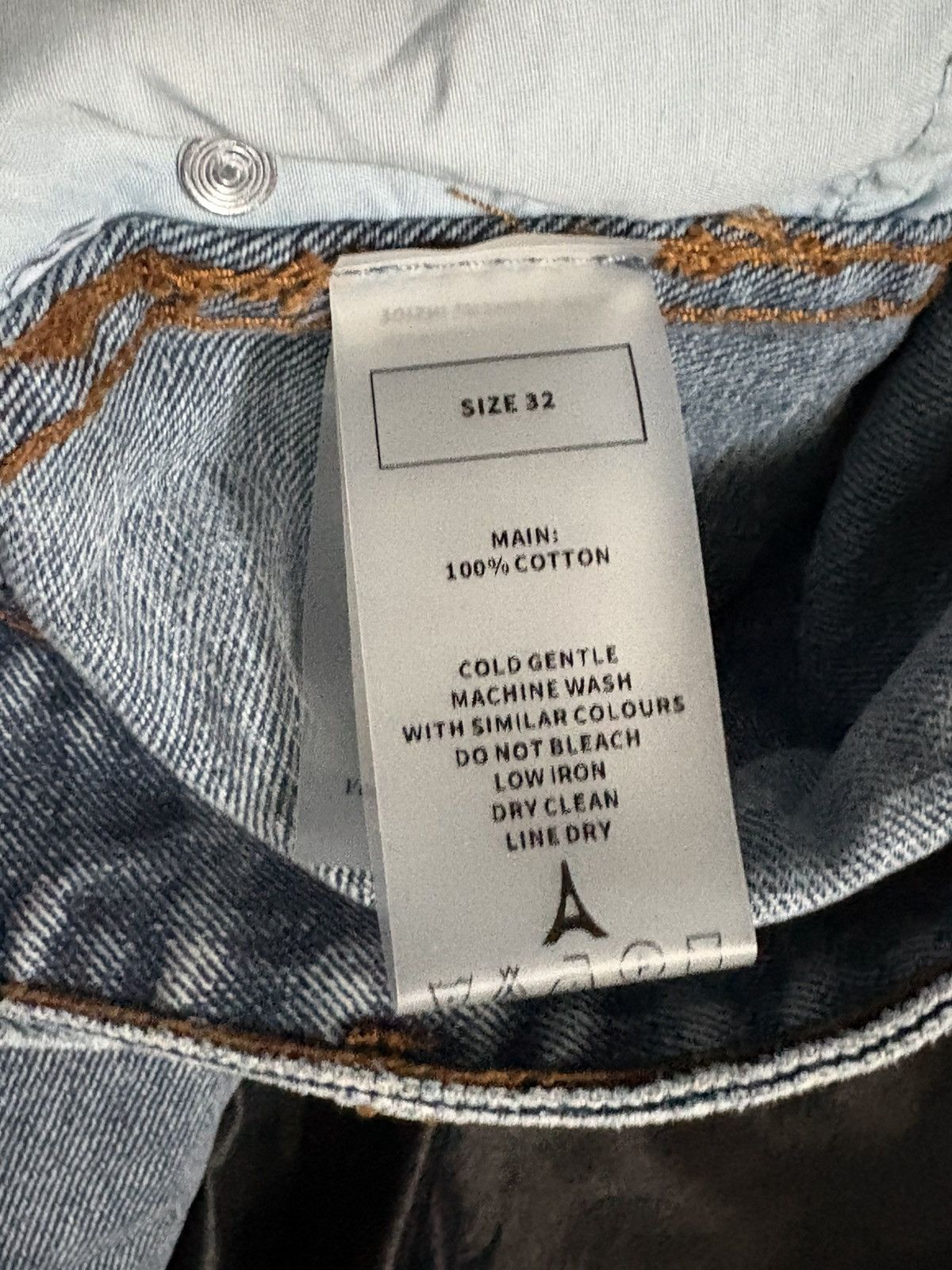 Maniere De Vior Adam in Blue Wash Wide Leg Belted Jeans Size US 32 / EU 48 - 3 Thumbnail