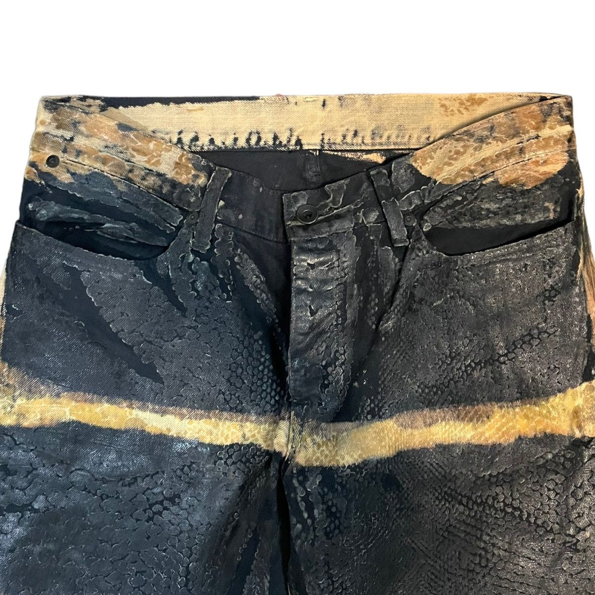 If Six Was Nine Maniac corp anaconda leather pants Size US 32 / EU 48 - 2 Thumbnail