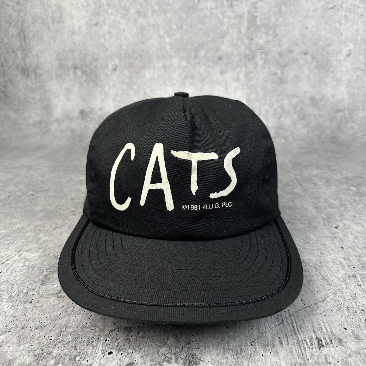 Vintage 80’s Cats Musical Hat Cap Baseball EuroCap Retro Memorabilia Size ONE SIZE - 2 Thumbnail