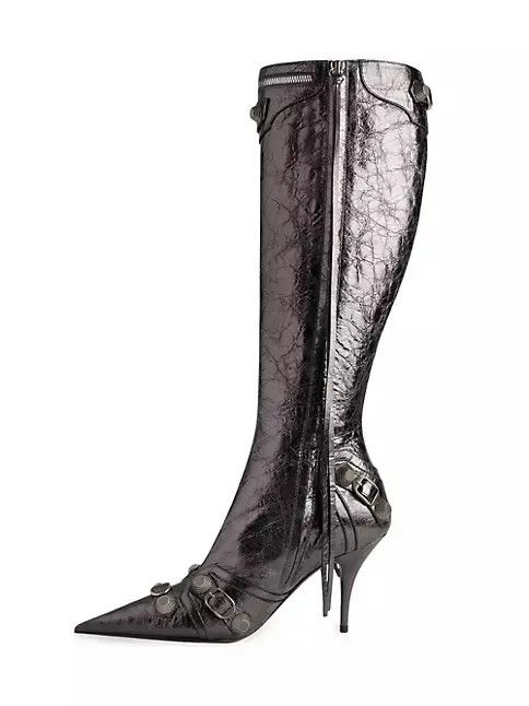 Balenciaga o1w1db10625 Cagole 90mm Boots Metallized in Bronze Size US 10 / IT 40 - 4 Thumbnail