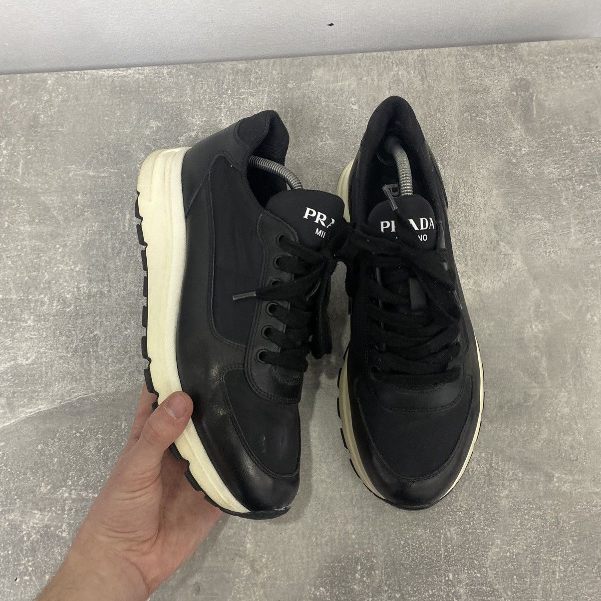 Prada Prada Sneakers Milano Leather Shoes Trainers Prax 01 Size US 7.5 / EU 40-41 - 1 Thumbnail