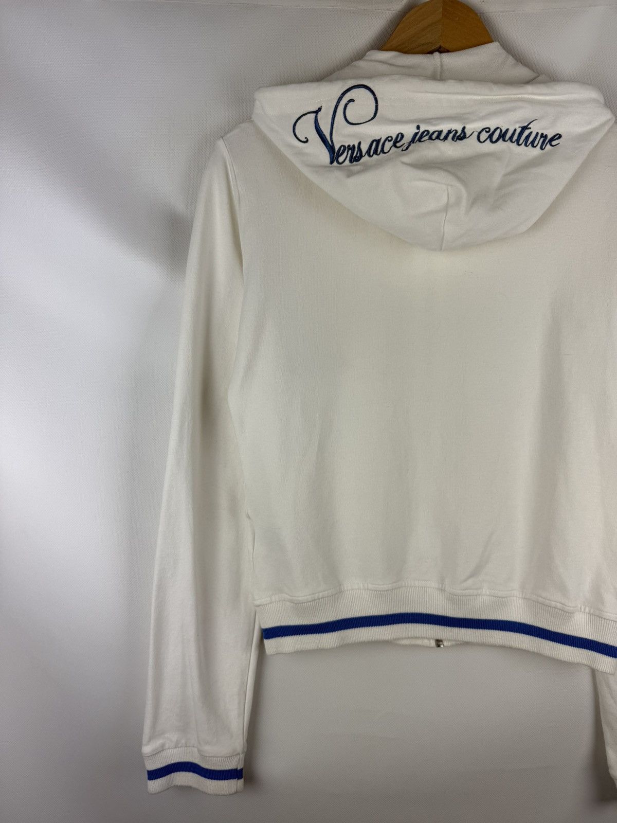 Versace Jeans Couture Versace Jeans Couture Y2K Studded Big Logo Full Zip Hoodie Size S / US 4 / IT 40 - 16 Thumbnail