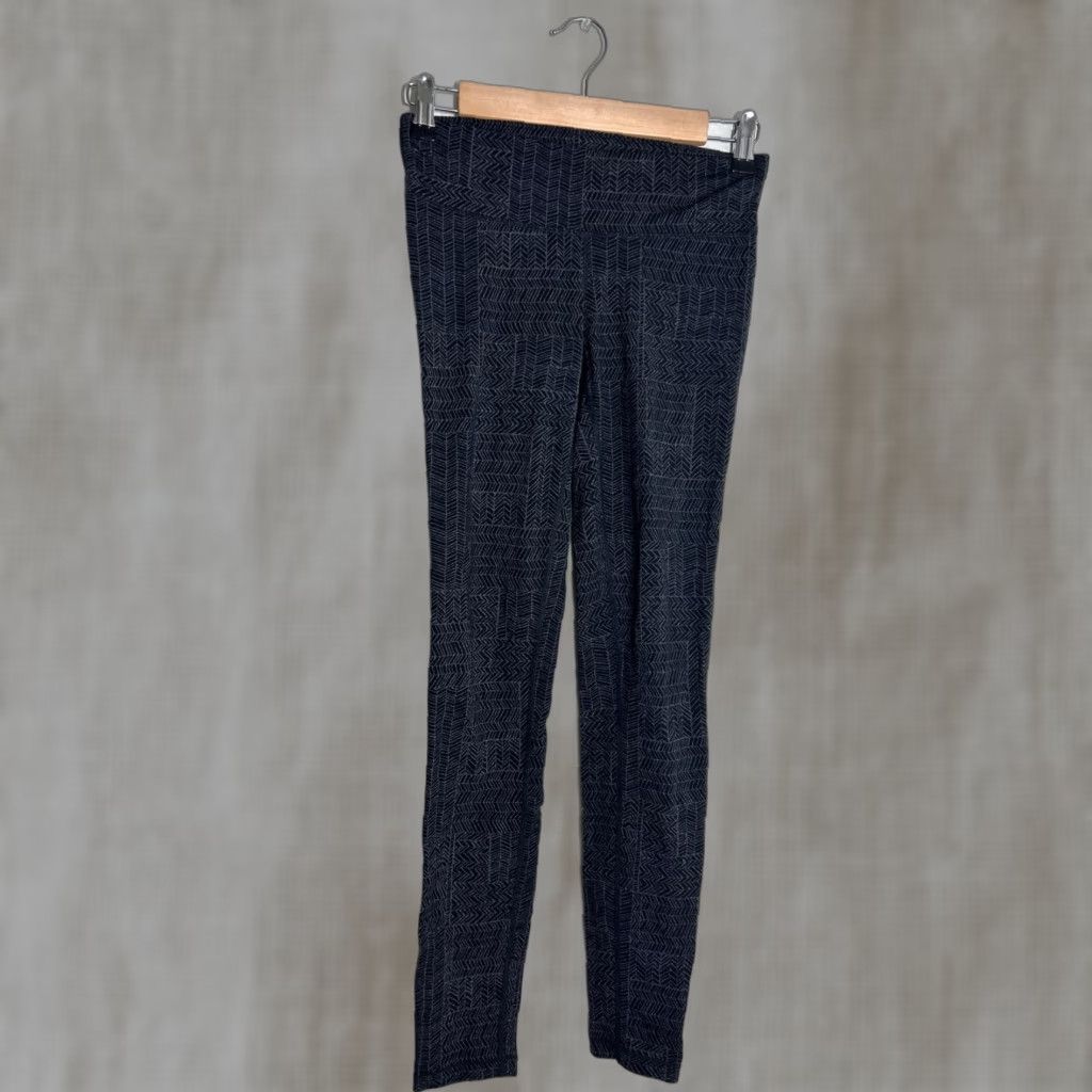 Prana Prana Womens XS Yoga Pants Legging Gray Black Herringbone 26x30 Size 26" / US 2 / IT 38 - 1 Thumbnail