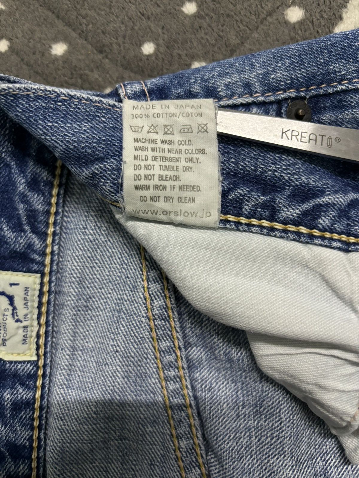 Orslow Vintage Y2K Orslow Selvedge Blue Faded Straight Leg Jeans Size US 28 / EU 44 - 24 Thumbnail