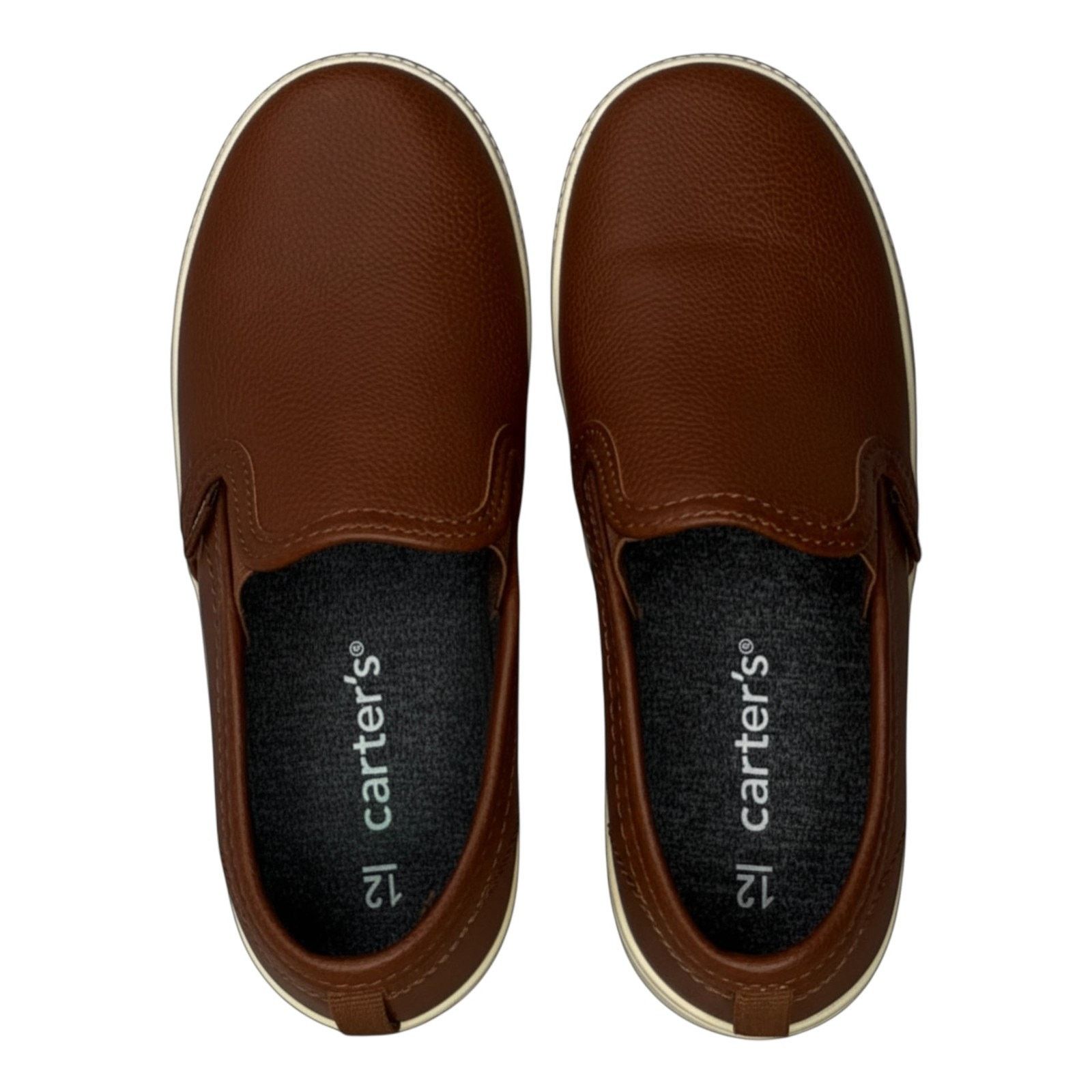 Carter's Carter's Toddler Boys Faux Leather Slip-On Sneakers Size US 12 / EU 45 - 2 Thumbnail