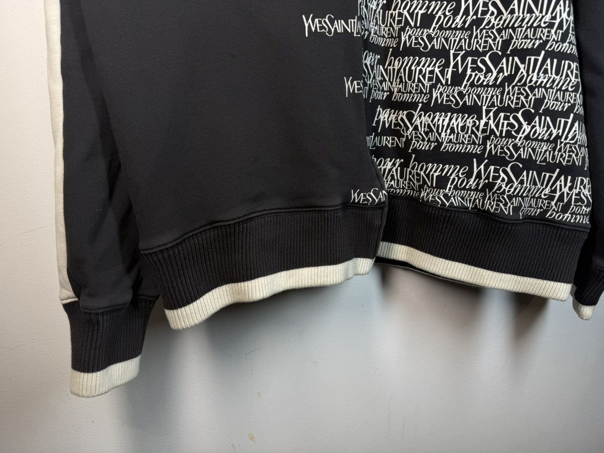 Yves Saint Laurent Black YSL Sweatshirt Zip Multilogo YSL Sweater YSL Jacket Size US XL / EU 56 / 4 - 11 Thumbnail