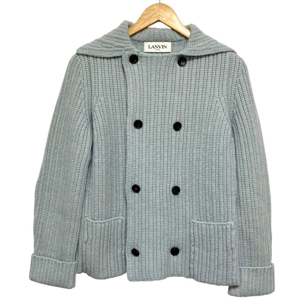 Lanvin Lanvin Lanvin Chunky Knit Double Jacket Textile Outerwear DUTY FREE for USA Size ONE SIZE - 1 Thumbnail