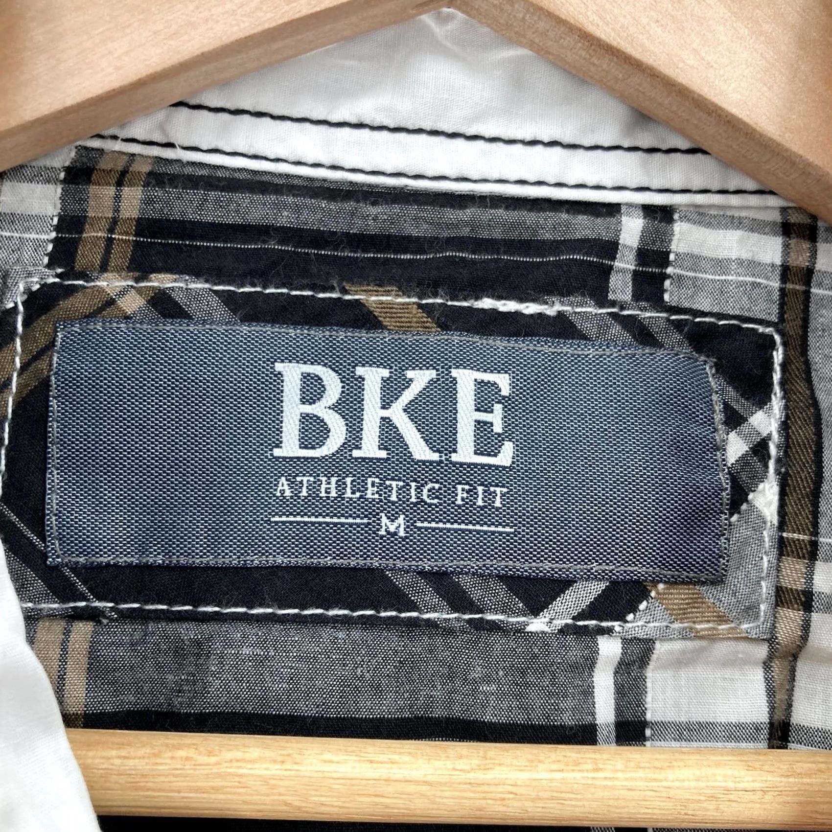 Vintage Buckle BKE Shirt Mens Medium Black Plaid Western Pearl Snap Athletic Long Sleeve Size US M / EU 48-50 / 2 - 2 Thumbnail