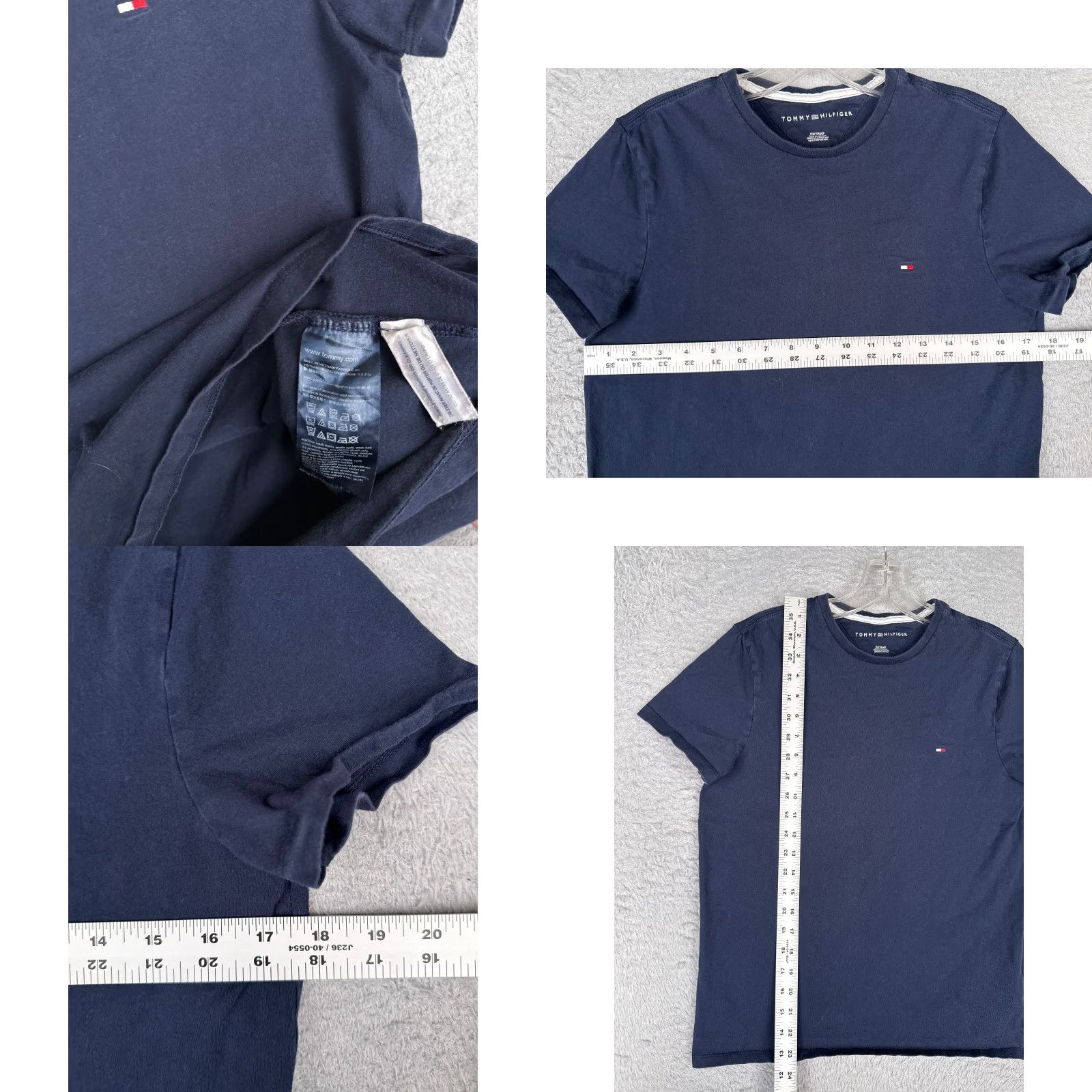 Tommy Hilfiger Tommy Hilfiger Shirt Men XS Blue Crew Neck Short Sleeve Cotton T-Shirt Logo Regular Size US XS / EU 42 / 0 - 8 Thumbnail