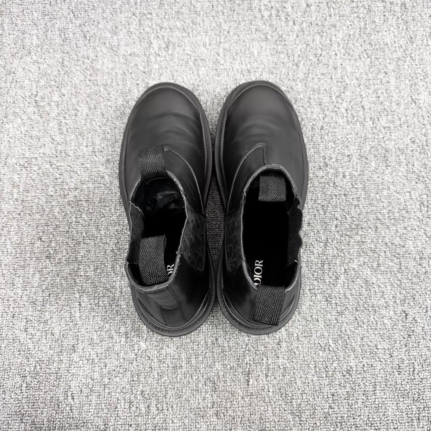 Dior Dior Explorer Black Side Oblique Full Print Chelsea Boots Size US 10 / EU 43 - 3 Thumbnail