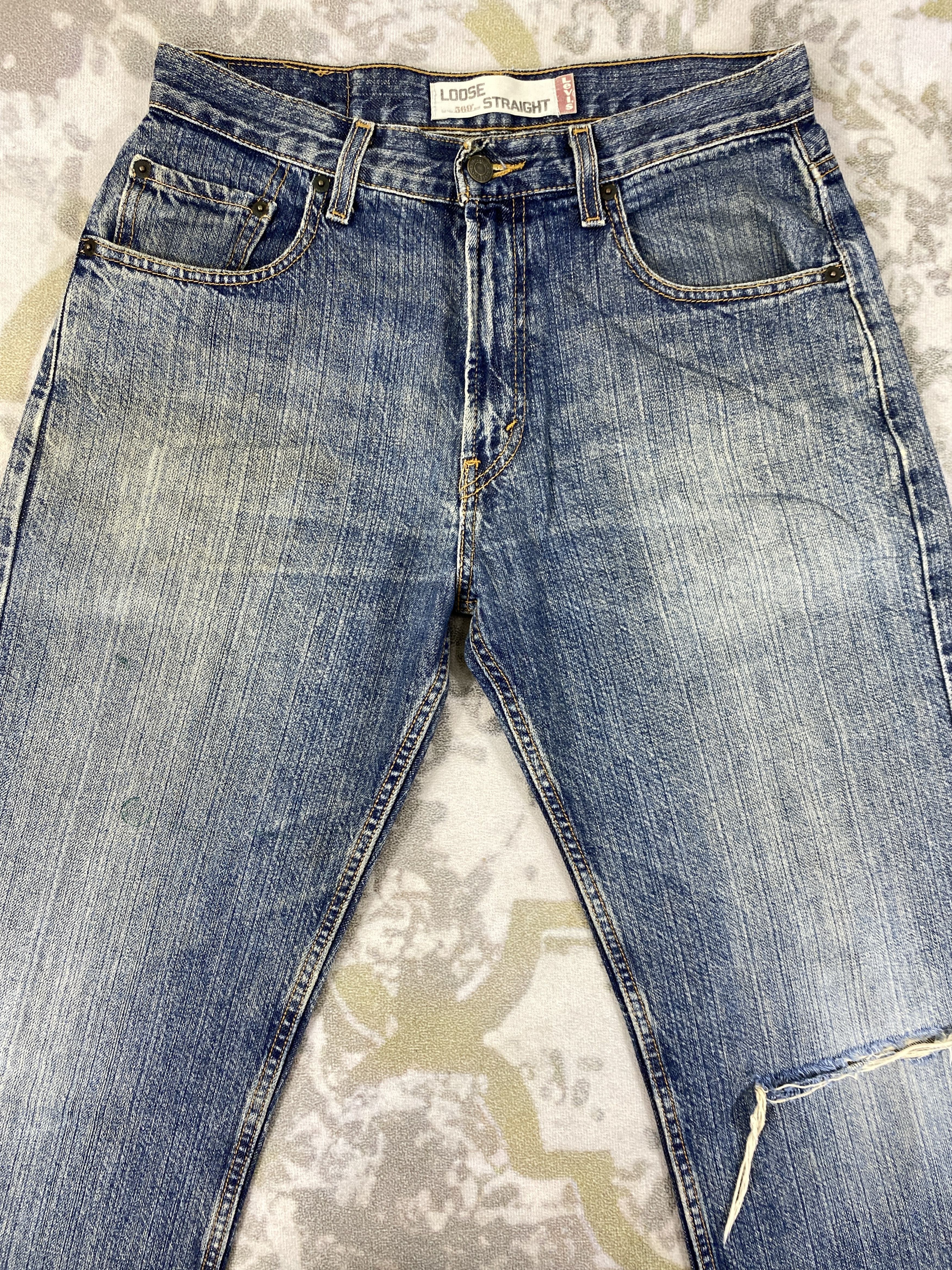 Levi's Faded Blue Vintage Levi's 569 Jeans 31x29 Denim -JN2081 Size US 31 - 3 Thumbnail