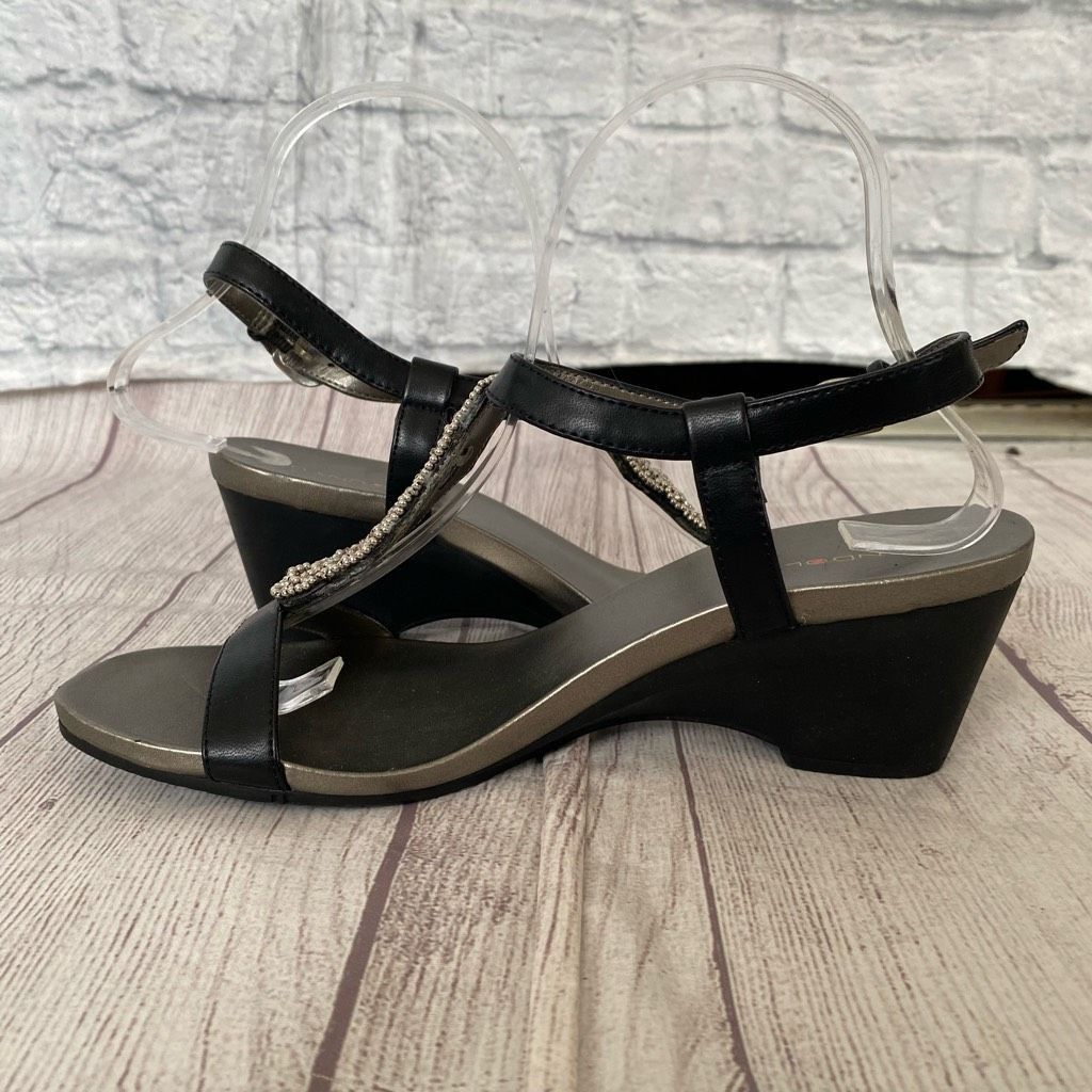 Other Bandolino women 8.5 open toe wedge sandals w/back strap clos Size US 8.5 / IT 38.5 - 5 Thumbnail