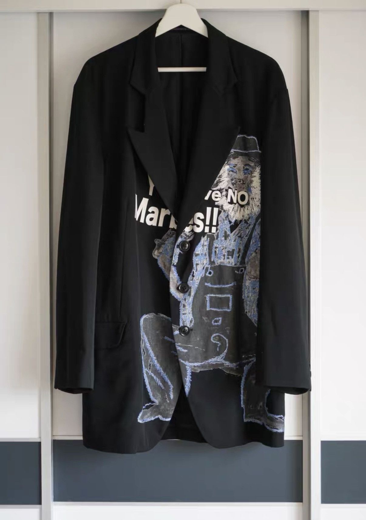 Yohji Yamamoto Yohji Yamamoto 17AW Worker Batik Embroidery Blazer K4 Size US L / EU 52-54 / 3 - 1 Thumbnail