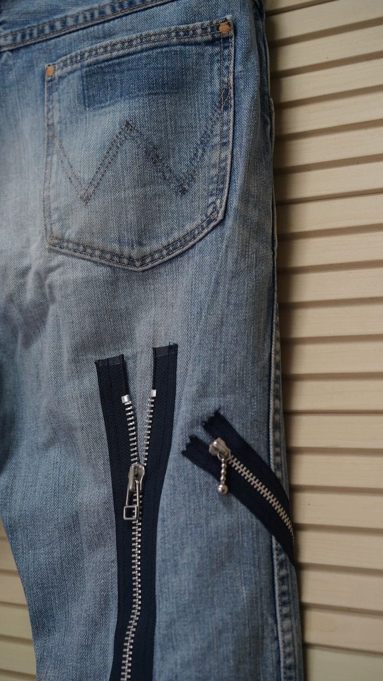 Number (N)ine Number (N)ine Asymmetrical multi-zipper jeans 2503-Nextarro Size US 30 / EU 46 - 3 Thumbnail